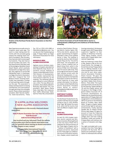 Pi Kappa Alpha Welcomes a New Alumni Association